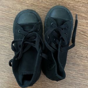 All Black Kids Converse
